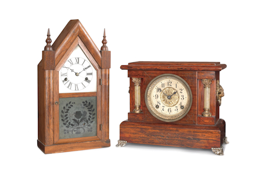 Two mantel clocks ca. 1900