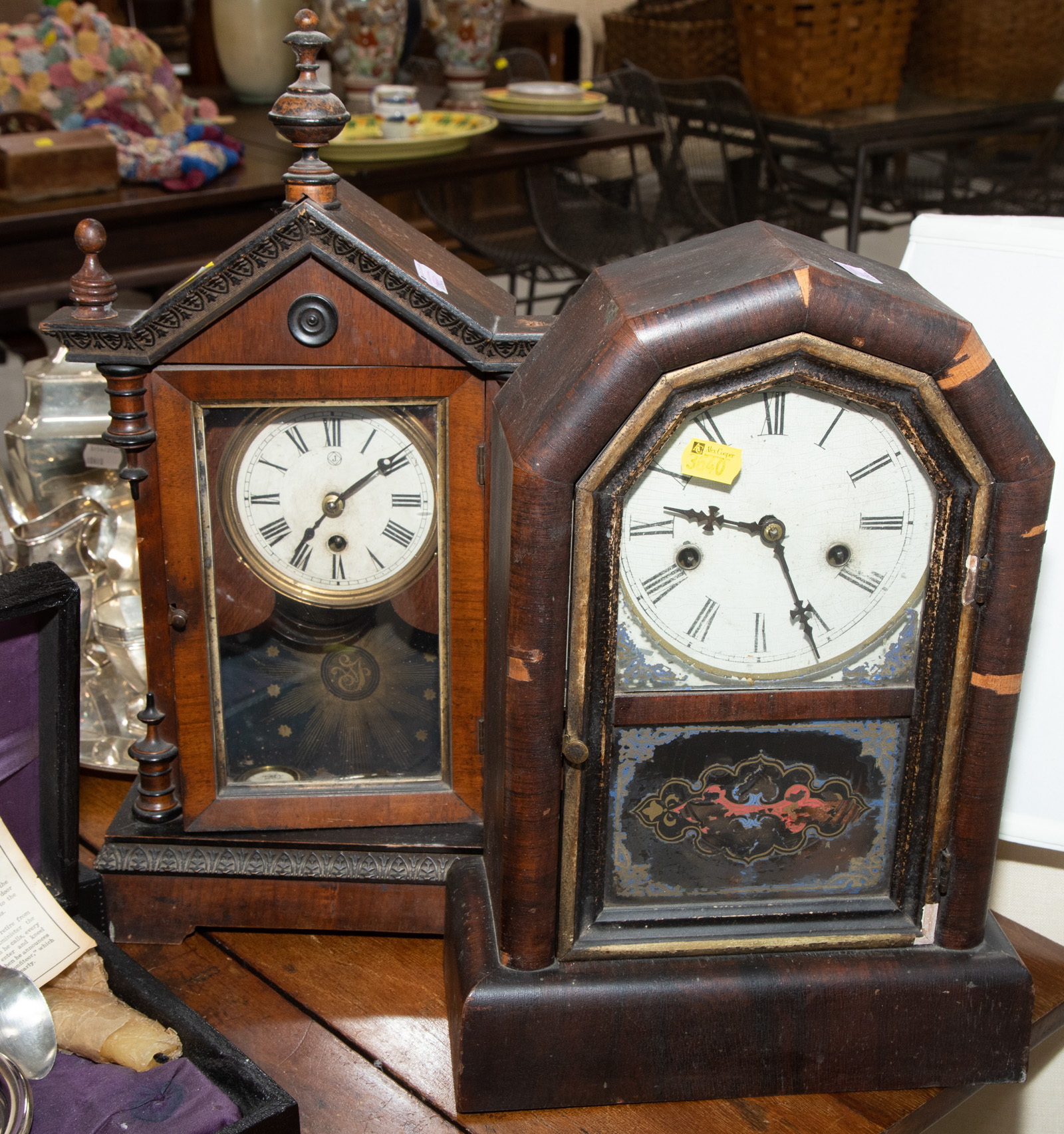 TWO MANTEL CLOCKS Including a New