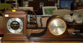 TWO MANTEL CLOCKS One Telechro