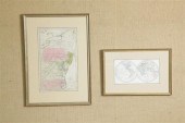 TWO MAPS. A map of the Western