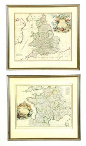 TWO MAPS BY JOHN SENEX.  Both