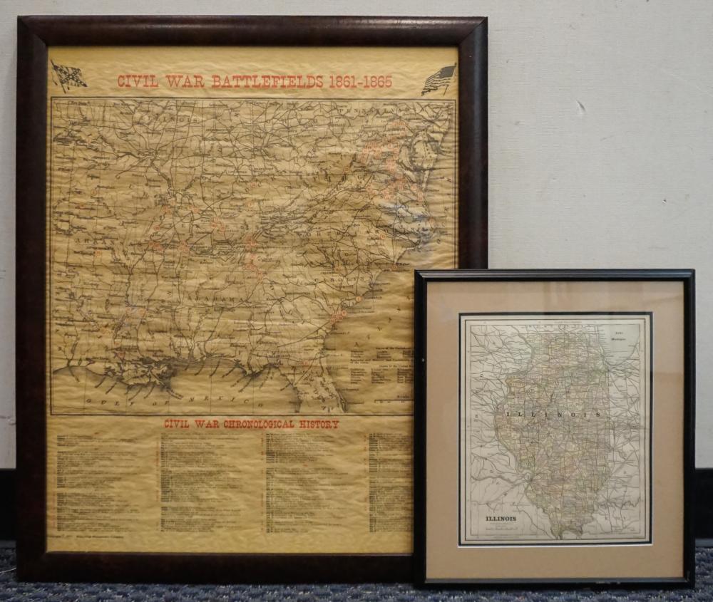 TWO MAPS OF ILLINOIS AND CIVIL