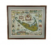 TWO MAPS OF NANTUCKET LATE 20T