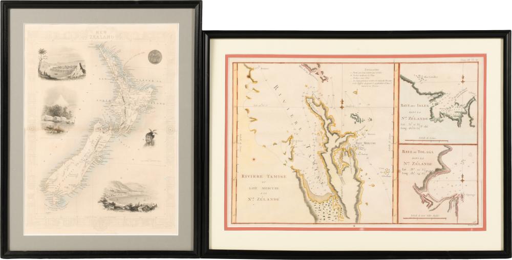 TWO MAPS OF NEW ZEALAND FRAME: 15