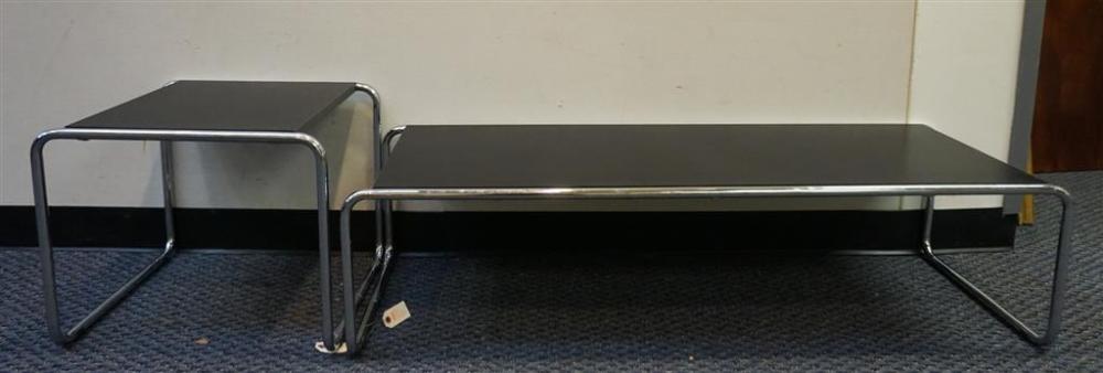 TWO MARCEL BREUER STYLE, TUBULAR