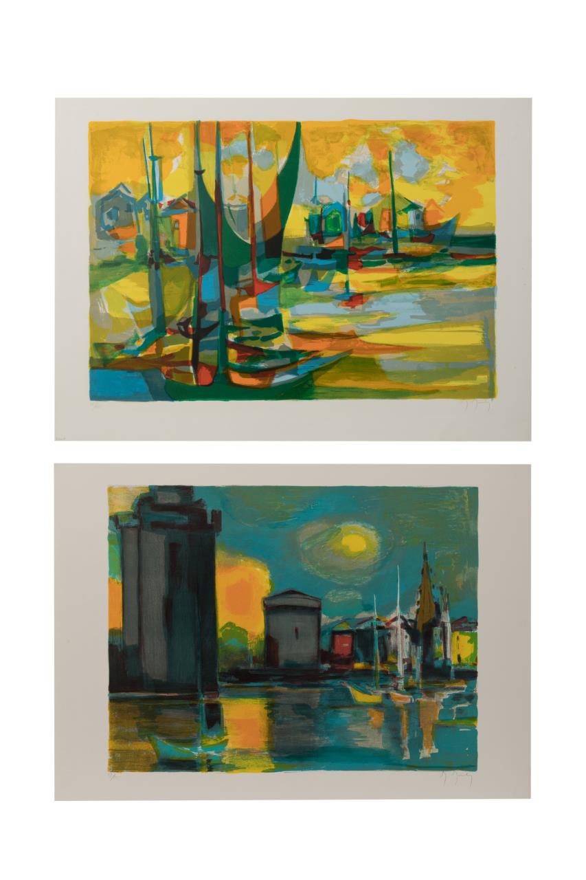 TWO MARCEL MOULY LITHOGRAPHS,