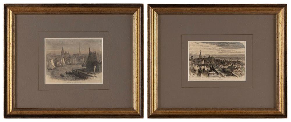 TWO MARITIME BOOKPLATES 19TH