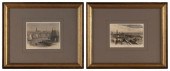 TWO MARITIME BOOKPLATES 19TH C