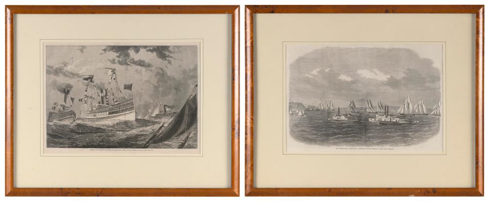 TWO MARITIME ENGRAVINGS LONDON,