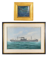 TWO MARITIME PAINTINGS, DETAIL