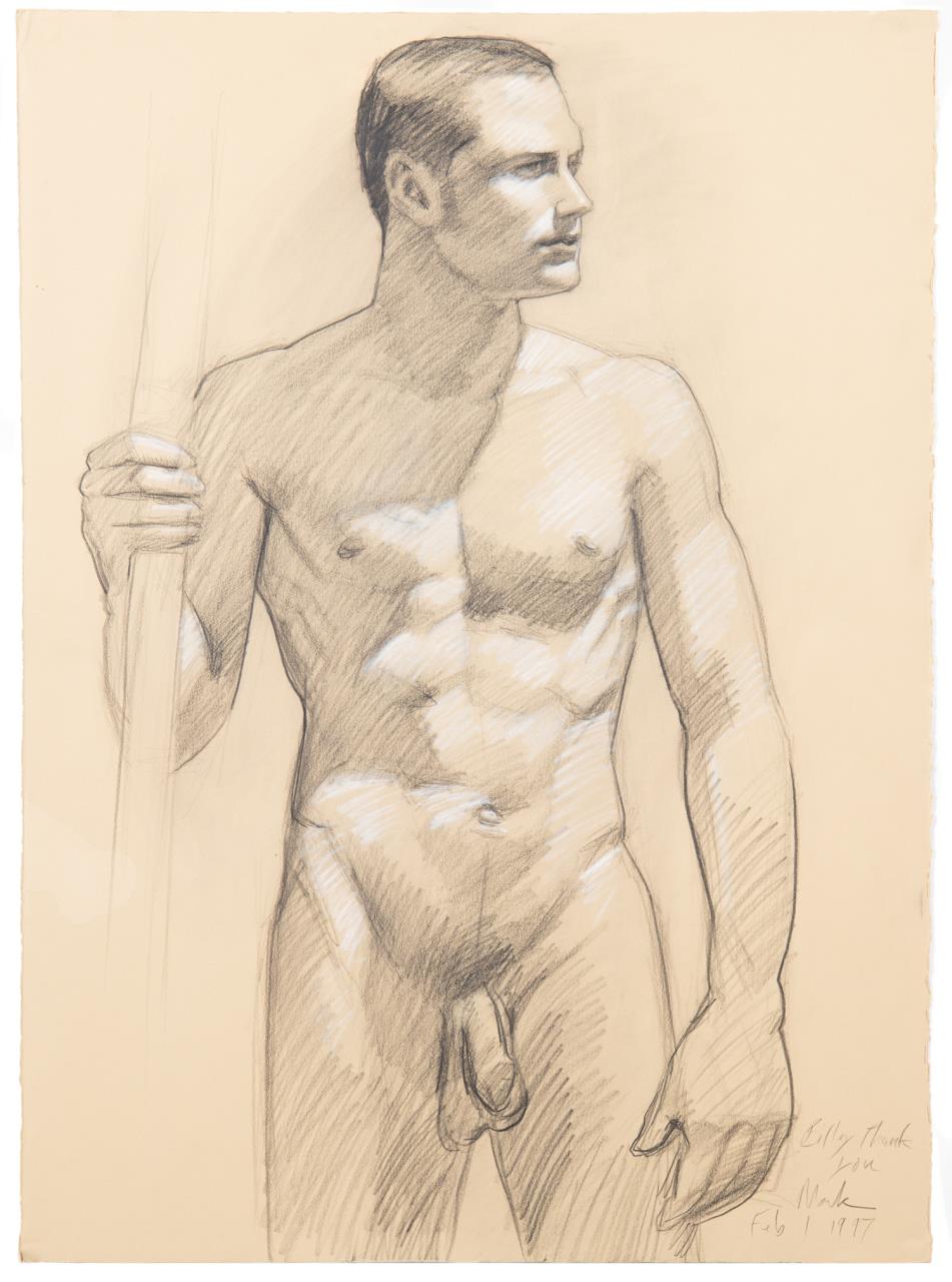 TWO MARK BEARD NUDE DRAWINGS 1997