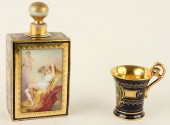 TWO MARKED ROYAL VIENNA COBALT