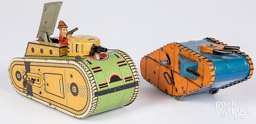 TWO MARX TIN LITHOGRAPH WIND-UP