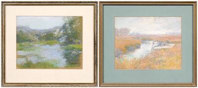 Two Mary Loring Warner pastels