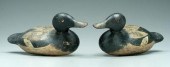 Two Mason duck decoys: glass e
