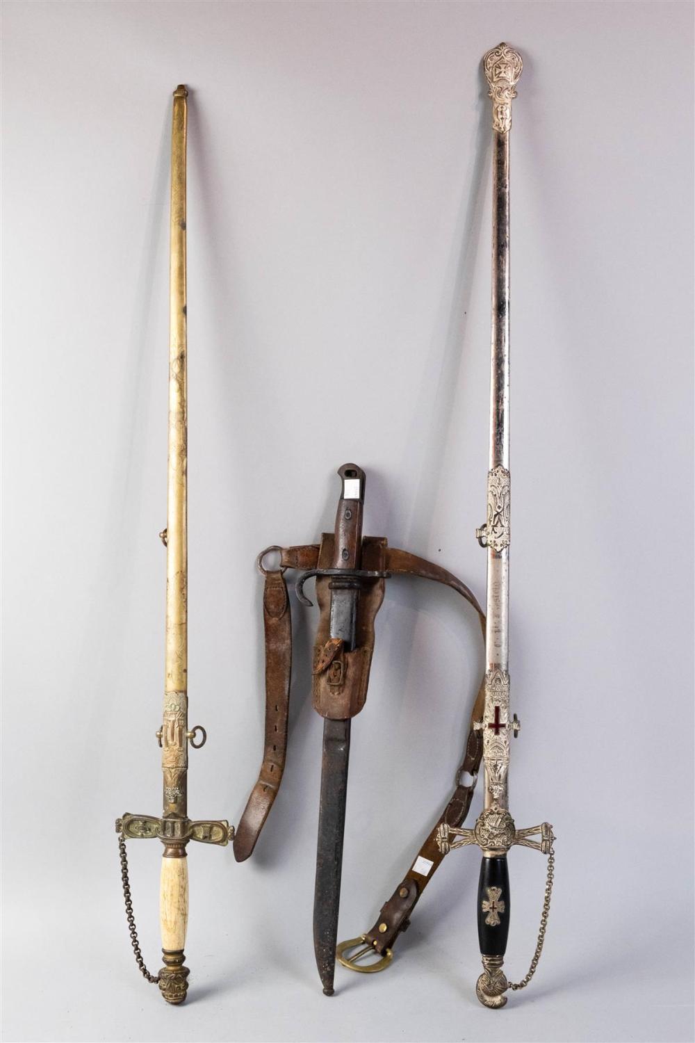 TWO MASONIC CEREMONIAL SWORDS