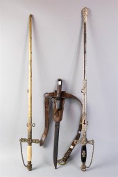 TWO MASONIC CEREMONIAL SWORDS