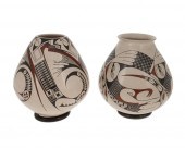 TWO MATA ORTIZ POTTERY VESSELS