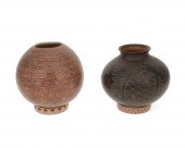 TWO MATA ORTIZ SGRAFFITO POTTE