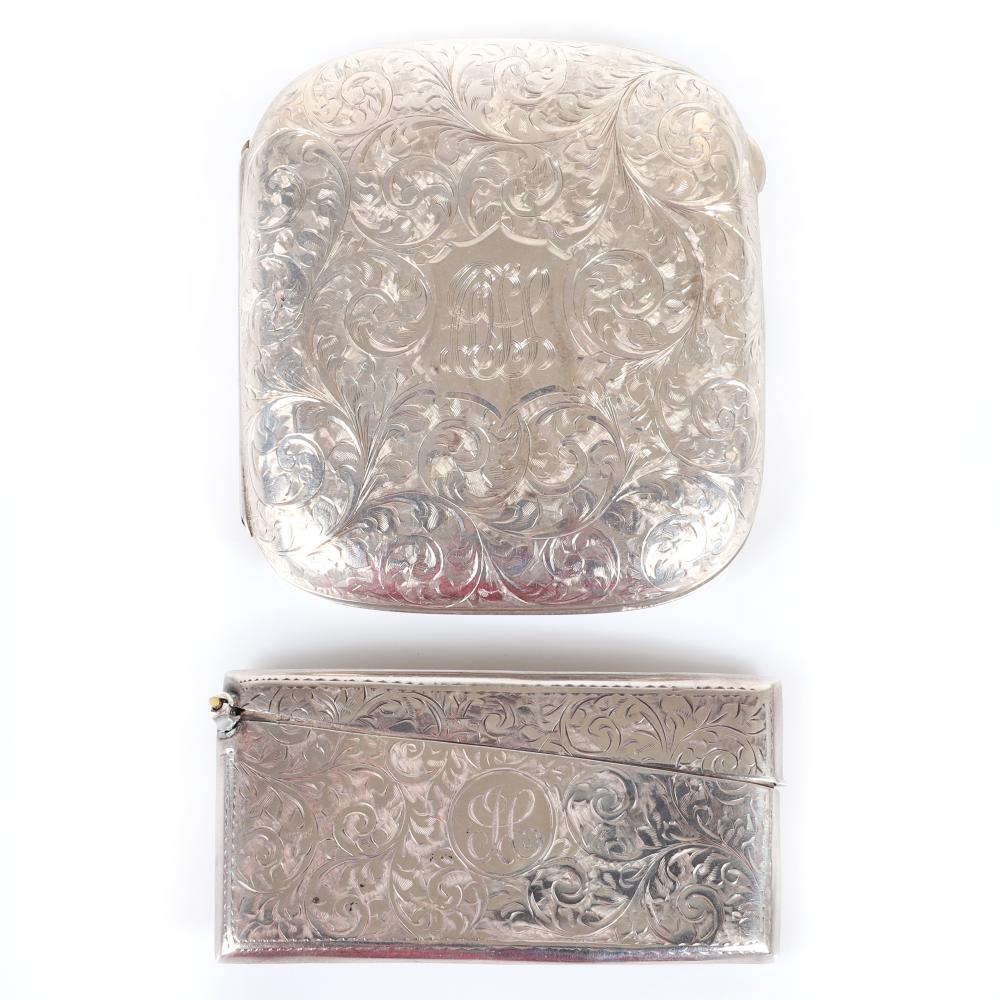 TWO MATCHING ENGLISH STERLING