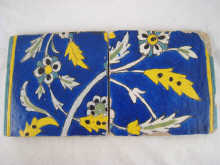 Two matching Persian tiles probably
