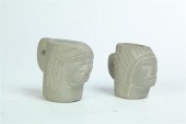TWO MATCHSTICK HOLDERS BY  ERN