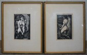 TWO MAXIM GOTTLIEB LITHOGRAPHS