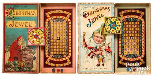 TWO MCLOUGHLIN BROS. CHRISTMAS
