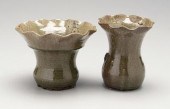 Two Meaders stoneware vases (C