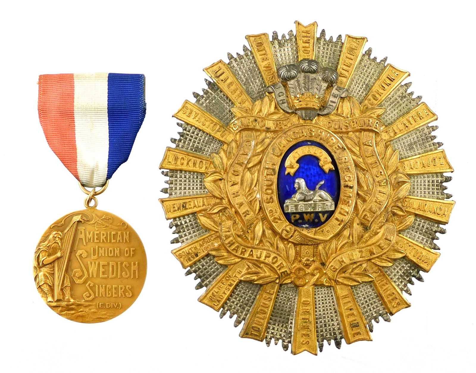 TWO MEDALS, C. 1900-20S, THE
