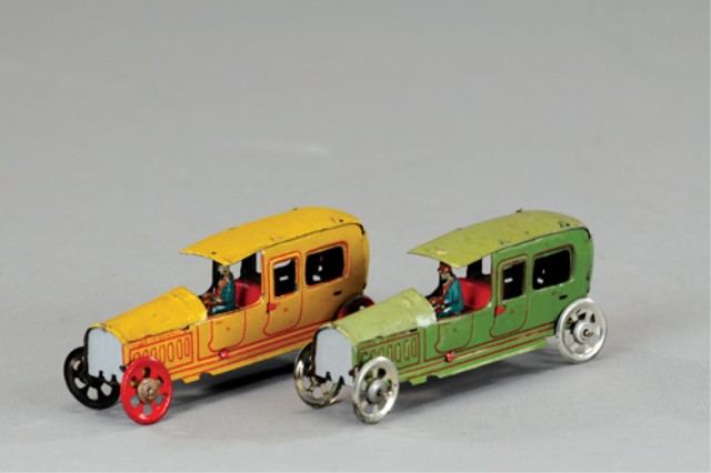 TWO MEIER LIMOUSINE PENNY TOYS