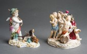 TWO MEISSEN ALLEGORICAL FIGURA