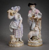 TWO MEISSEN ALLEGORICAL FIGURE
