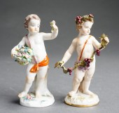 TWO MEISSEN ALLEGORICAL FIGURI