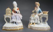 TWO MEISSEN ALLEGORICAL FIGURI