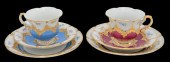 TWO MEISSEN B-FORM CUPS, SAUCE