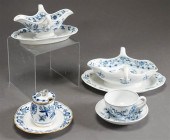TWO MEISSEN BLUE ONION PATTERN