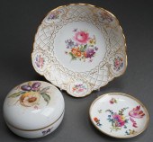 TWO MEISSEN DESSERT ARTICLES W