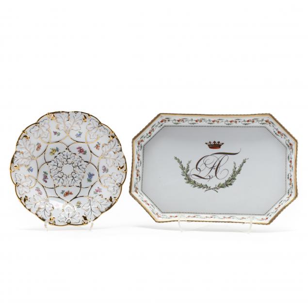 TWO MEISSEN DISPLAY PIECES