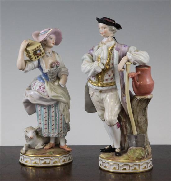 Two Meissen figures late 19th