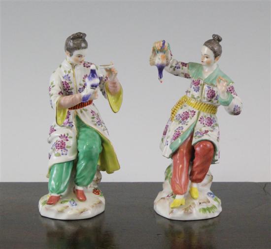 Two Meissen figures of Chinese