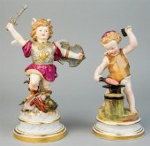 TWO MEISSEN FIGURES OF CUPIDS,