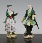 Two Meissen figures of falcone