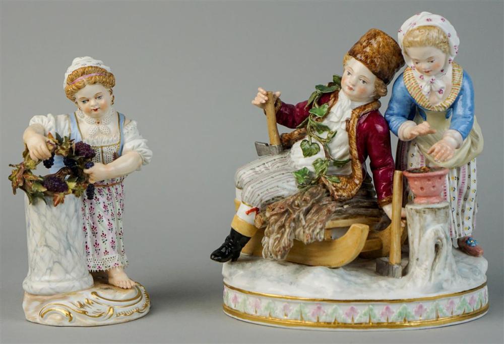 TWO MEISSEN FIGURESTWO MEISSEN