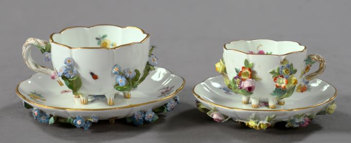 Two Meissen Porcelain Cups and