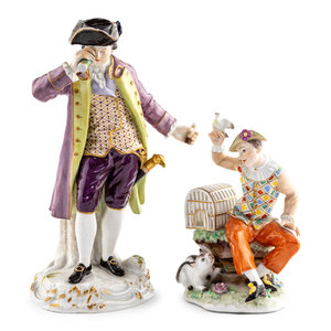 Two Meissen Porcelain Figures