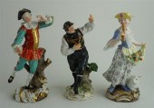 TWO MEISSEN PORCELAIN FIGURES