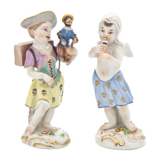 Two Meissen Porcelain Figures one