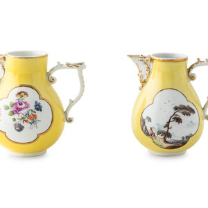 Two Meissen Porcelain Milk Jugs