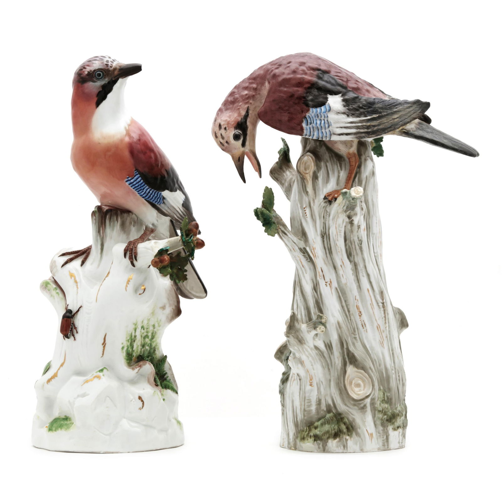 TWO MEISSEN PORCELAIN MODELS OF